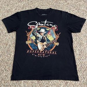 🎸 '19 Carlos Santana Artist Supernatural Now Tour Title Doubleside Tee